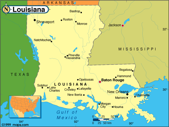 The Child Of The Mississippi: Louisiana Facts